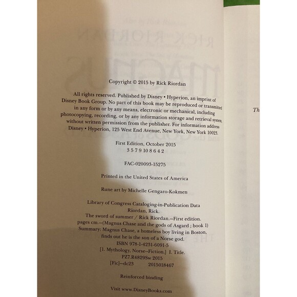 Magnus Chase & The Gods Of Asgard Books 1 & 2 Hardbacks By Rick Riordan VG - Picture 8 of 15